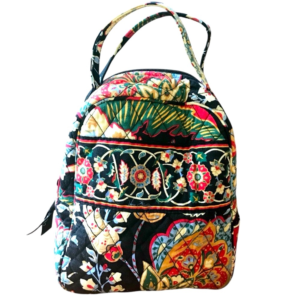 VERA BRADLEY Let’s Do Lunch Bag in Versailles Pattern - Picture 1 of 16